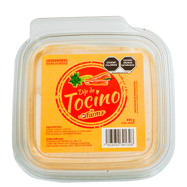 Dip de tocino dr farms 400gr pza