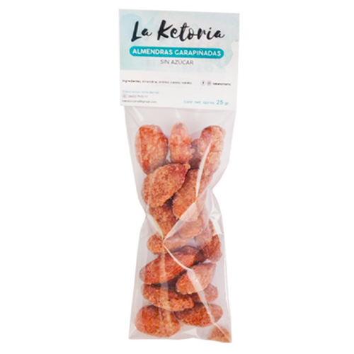 Almendra garapiáda Keto La Ketoria 25gr pza