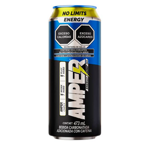 Bebida energética amper reg. 473ml pza