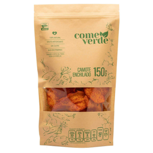 Camote enchilado chis come verde 150gr pza