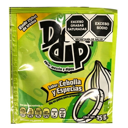 Dip de cebolla y especias don dip 15gr pza