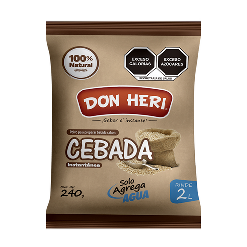 Bebida en polvo sabor cebada don heri 240gr