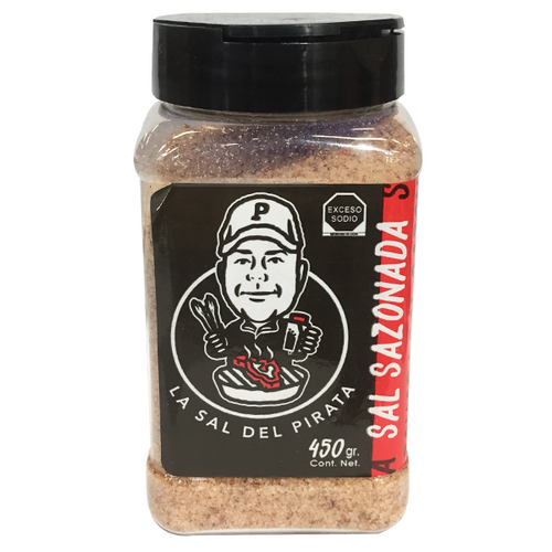 Sal sazonada del pirata 450g pza